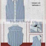 Sleeveless Fashion Stylish Stripe Kid Shirts for Boys thumbnail-2