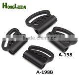 A-198/B Black Plastic Ball Cord Lock Toggles Bell Stoppers With Cut Line for 4mm Bungee Shock Cord thumbnail-2