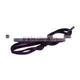 Purple clear Rhinestones Leather Cord Flat Jewelry PU Rope