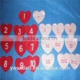 Heart Number Match Felt Board Felt Set Valentines Save The Date thumbnail-1