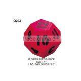 (Q203) 12 SIDES SOFT PU DICE thumbnail-1