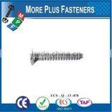 Made in Taiwan ISO 1482c BS 4174 Slotted Countersunk Head Tapping Screws thumbnail-4