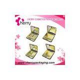Golden Plastic Cosmetic Cases Powder Compact Cases thumbnail-1