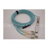 Fiber Optical Cable 8LC QSFP+ Module 100M SR4 3m Breakout Pigtail