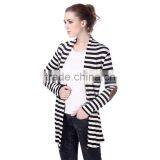 Flat knitted jersey sweater cardigan women