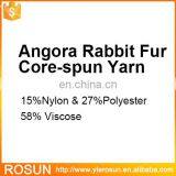 Angora Rabbit Fur Core-spun Yarn Color Alter