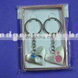 2015 New Couple I LOVE YOU Keyring , Metal Heart Couple Keychain , Lover Romantic for Wedding ,couple Lover Key Valentine's Day