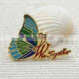 Custom Shape Hard Enamel Butterfly Lapel Pin Badge for Souvenir thumbnail-4