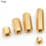 M2-M4 Double Pass Hexagonal Copper Column Nuts Combination Brass Nut Female Hex Spacing Threaded Pillars Truss Standoff PCB Spacer thumbnail-5