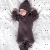 Wholesale Products Unisex Baby Winter Clothes Romper Baby Girl 3-24 Months Baby Siamese Jumpsuit With Cap thumbnail-4