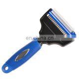 Remover Hair Silicon Durable TPR Stainless Steel Massage Baths Cat Dog Pet Grooming Brush Comb Tool thumbnail-1