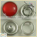 16L Red Pearl Prong Snap Button