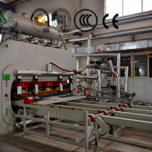 Short Cycle Melamine Laminating Hot Press for HDF Laminate Flooring, Furniture thumbnail-5