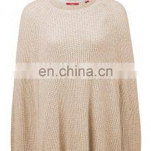 Fashion Knitted Women Merino Poncho Pattern thumbnail-4