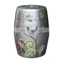 Gold and Silver Furniture Modern Ceramic Garden Chair Sculpture thumbnail-5