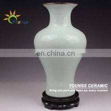 Light Celadon Crackle Chinese Porcelain Vases For Table Lamp thumbnail-4