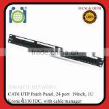 UTP CAT6 24 Port RJ45 Patch Panel thumbnail-2