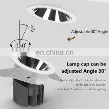 ALLWAY Super Brightness Anti Dazzle PC CE ROSH Office 5w 9w 15w COB Led Spot Recessed Down Lights thumbnail-4