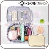 Wholesale Large Capacity Zipper Storage Canvas Makeup Bag Beauty Case Cosmetic Purse For women
