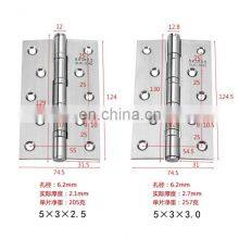 Factory Wholesale SUS201 Bearing Hinge Satin-finished 4 Inch Stainless Steel Door Hinges thumbnail-4
