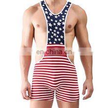 High Quality Gym Weightlifting Wear Reversible Wrestling Singlet thumbnail-1