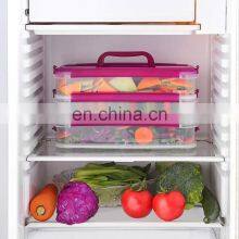 Hot-selling 3 Trays Drawers Containers Trays Locking LID For Easy Storage And Transport Large Bamboo Cutting Board Set thumbnail-4