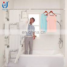 Hot Sale Straight Telescopic Adjustable Shower Curtain Rod thumbnail-2