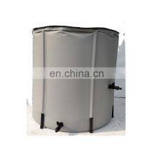 1000 Liters Garden Large Plastic Heavy Duty Pvc Grey Folding Collapsible Rain Water Harvesting Barrel Tank for Sale thumbnail-1