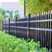 8FT Height Steel Wrought Iron Garden Fence Panels for Construction and Security thumbnail-4