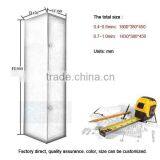 Cheap Time-proof KD 2 Doors Storage Locker, Metal Golf Locker,school Double Tier Steel Locker thumbnail-5