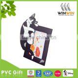 Cat PVC Rubber Black Photo Frame/Picture Frame for Gift thumbnail-1