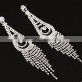 Wholesale Fashion Rhinestone Bridal Earrings With Tassels Stud Earring thumbnail-4