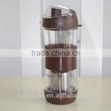 food grade Tritan fruit/vegetable/tea water bottle with infuser banner-private label available