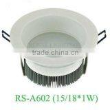 15w/18w New Style Anti-glare White Aluminum Led Down Light (RS-A601)