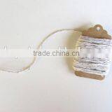 Baker's Twine - Silver & White Cotton Baker's Twine 10 Meters 12 Ply