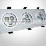 High Bright Factry Price Office 3x3W Led Grille Down Light Ceiling Light Customized Top Quality Recessed Led Grille Light