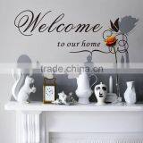 Welcome to Our Home Quote Removable Vinyl Decal Decals Wall Sticker Stickers Home Decor DIY Butterfly thumbnail-3