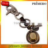 Wholesale Braided Leather Key Chain Vintage Hat Classic Keyring Handmade Jewelry