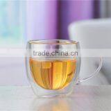Wholesale Transparent Handle Double Wall Glass Cup Coffee Cup thumbnail-1
