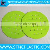 multi color 2pcs TPE recycled rubber cup coasters