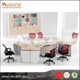 High Quality!Mordern Office Furniture 120 Degree Wooden 3-seaters Workstation thumbnail-2