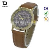 New Arrive Women Dress Brand Quartz Wrist Watches Ladies Reloj Mujer color flower Friendship leather watch