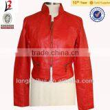 Lady Suit of pu Leather Jacket for Winter 04