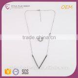 N72583B01 Delicate Layered Thin Gold Chain Bohemian Rhinestone Gps In Necklace thumbnail-1