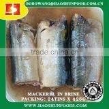 Canned mackerel Fish in brine 425g/d.w.280g