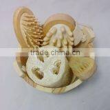 Natural Boar's Bristle Wooden Handle Bath Shower Body Brush thumbnail-3