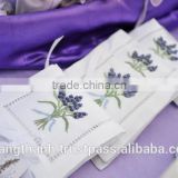 Hand embroidered lavender sachet/bag/pillow-floral embroidery (design #19)