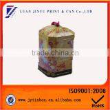 China Supplier Kid Favorite Castle Shaped Candy Tin Box