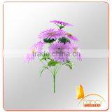 9 Heads Cheap Silk Purple Daisy Flower