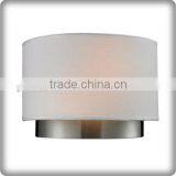 UL CUL Listed Brushed Nickel Home Goods Wall Sconces With Fabric Shade W50238 thumbnail-1